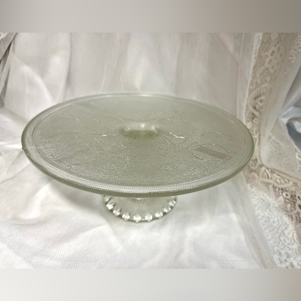 Antique EAPG Bryce Brothers Footed Cake Stand